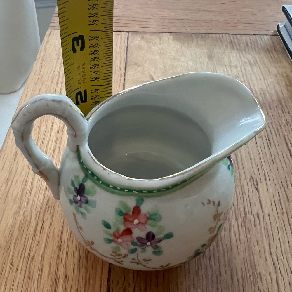 Vintage porcelain hand painted creamer